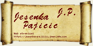 Jesenka Pajičić vizit kartica